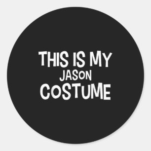 Adesivo Este É O Meu Figurino Simples Do Jason Halloween