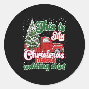 Adesivo Este É O Meu Filme De Natal A Ver A Camisa Vermelh