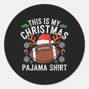 Adesivo Este É O Meu Futebol De Natal Pajama Shirt M