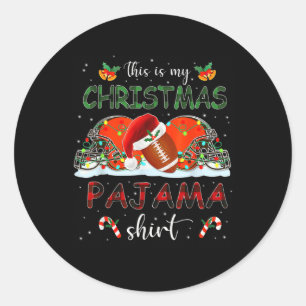 Adesivo Este É O Meu Natal Pajama A Camisa De Futebol Me
