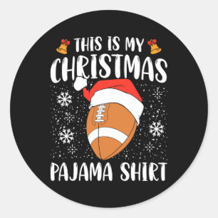 Adesivo Este É O Meu Natal Pajama A Camisa De Futebol Xmas