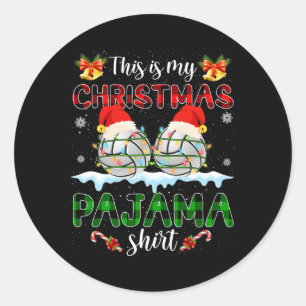 Adesivo Este É O Meu Natal Papais noeis De Voleibol