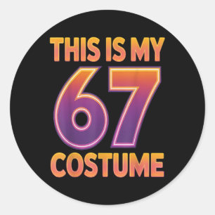 Adesivo Este é o meu número de fantasia de Halloween 67 6