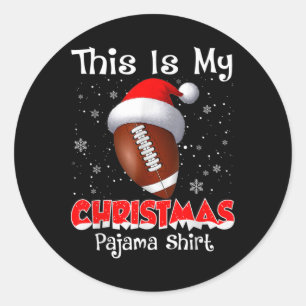 Adesivo Este é o meu presente de pijama de Natal para fute