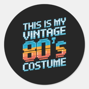 Adesivo Este é o meu retrato de moda dos anos 80 da minha