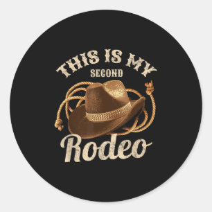 Adesivo Este É O Meu Segundo Rodeio Cowboy Que Engraçado C