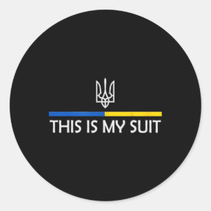 Adesivo Este é o meu terno de apoio a Zelensky ucraniano