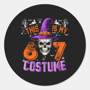 Adesivo Este É o Meu Traje de Halloween 67 _1
