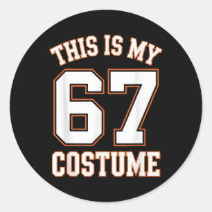 Adesivo Este É o Meu Traje de Halloween 67 Halloween 