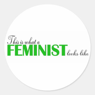 Adesivo Este é o que uma feminista olha como