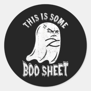 Adesivo Este É Um Brinde De Boo Folha De Halloween.