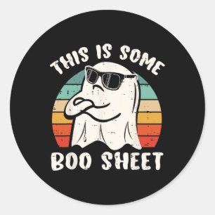 Adesivo Este É Um Presente Engraçado De Boo Sheet Hallowee