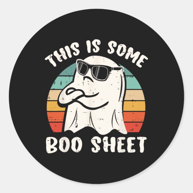 Adesivo Este É Um Presente Engraçado De Boo Sheet Hallowee (Frente)