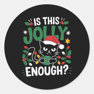 Adesivo Este Gato Negro Chega De Feliz Natal?