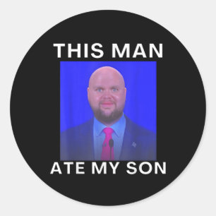 Adesivo Este Homem Comeu Meu Filho Engraçado Memória Irôni