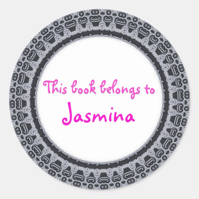 ADESIVO ESTE LIVRO PERTENCE A... (Frente)