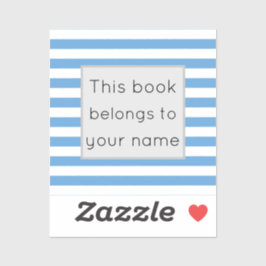 Adesivo Este livro pertence a