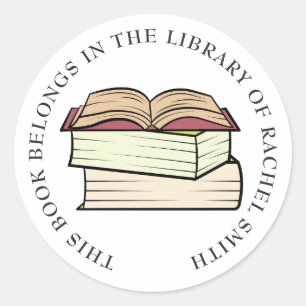 Adesivo Este livro pertence à biblioteca