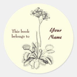 Adesivo Este Livro Pertence A Floral