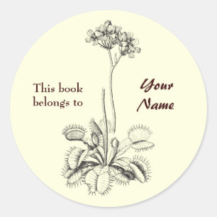 Adesivo Este Livro Pertence A Floral