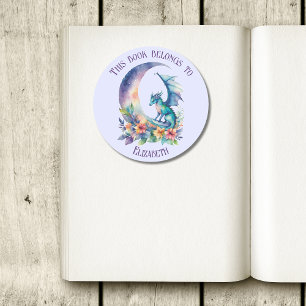 Adesivo Este livro pertence à Lavanda personalizada de dra