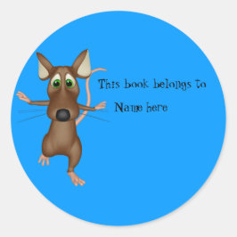 Adesivo "Este Livro Pertence A" Palavras De Livro