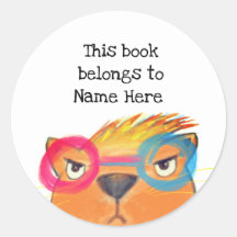 Este Livro Pertence À Rótulo De Livro Super Gato I