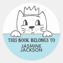 Este livro pertence a um gato giro com a coroa azu