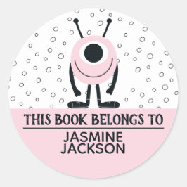 Adesivo Este livro pertence a um monstro de diversão de ro