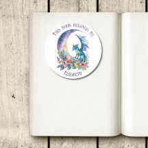 Este Livro Pertence ao Dragão Personalizado Branco
