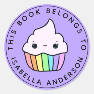 Adesivo Este Livro Pertence Ao Reservatório De Cupcakes