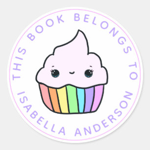 Adesivo Este Livro Pertence Ao Reservatório De Cupcakes