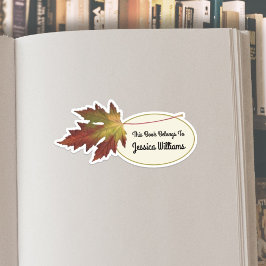 Adesivo Este Livro Pertence Ao Rótulo De Marcador De Folha