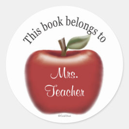 Adesivo Este Livro Pertence Ao Sticker