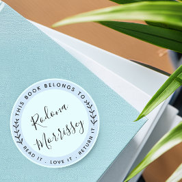 Adesivo Este Livro Pertence Personalizado