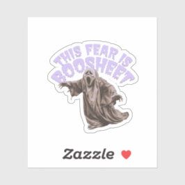 Adesivo Este Medo É A Folha De Dia de as Bruxas engraçado 