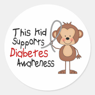 Adesivo Este miúdo apoia a consciência do diabetes