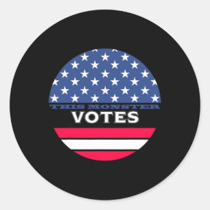 Adesivo Este Monstro Vota Anti-Trump Biden Harris 2020 Ka