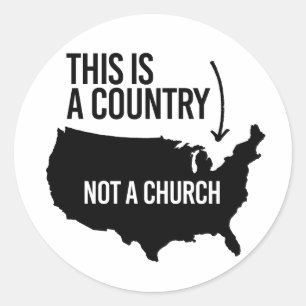 Adesivo Este país não é uma igreja