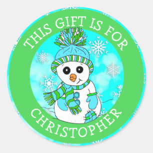 Adesivo Este presente é para o presente de Natal