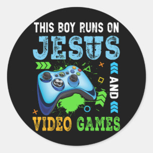 Adesivo Este Rapaz Funciona Com Jesus E Videos games Chris