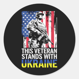 Adesivo Este Veterano Apoia a Ucrânia 7