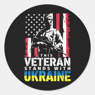 Adesivo Este Veterano Apoia a Ucrânia 9