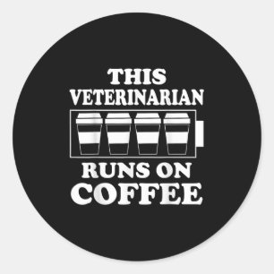Adesivo Este Veterinário Funciona No Café Graphic Funny Qu