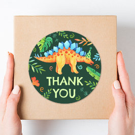 Adesivo Estegossauro Dinossauro Obrigado Aniversário