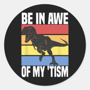 Adesivo Esteja Atento Ao Meu Tema Engraçado Dinossauro Aut