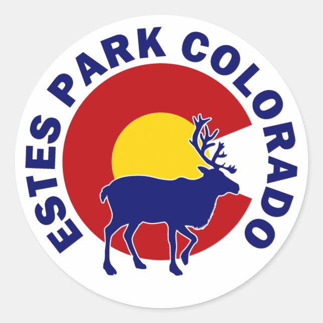 Adesivo Estes Park, Colorado (Frente)