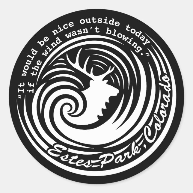 Adesivo Estes wind black sticker (Frente)