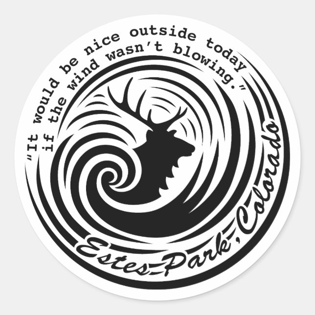 Adesivo Estes Wind white sticker (Frente)