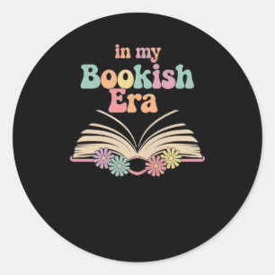 Adesivo Estética da Era Booky - Design de Lover de Leitura